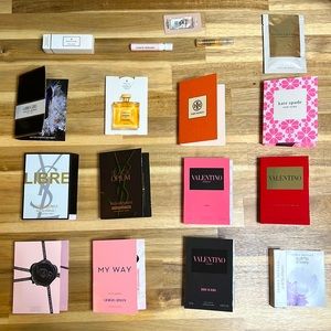 17 women’s luxury fragrance Samples